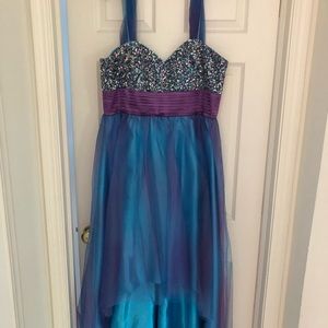 Custom Made High Low Dress Size 18